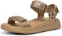 Woden Sandaal -Line Glitter Coffee Cream - Thumbnail 16