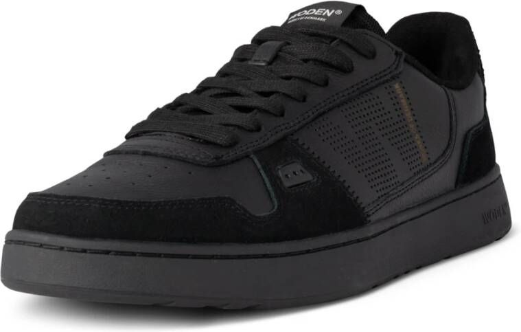 Woden Halfdan Herensneaker met Natural Soft Technology Black Heren