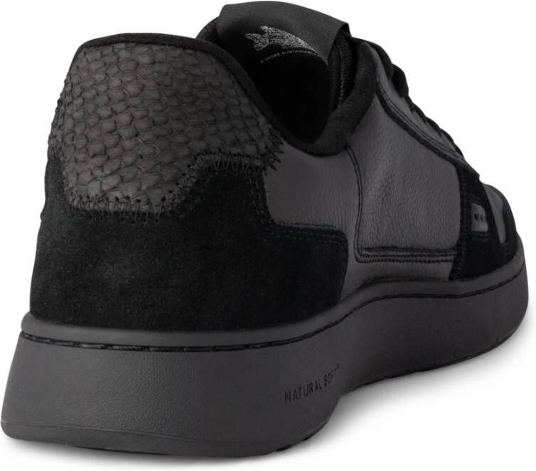 Woden Halfdan Herensneaker met Natural Soft Technology Black Heren