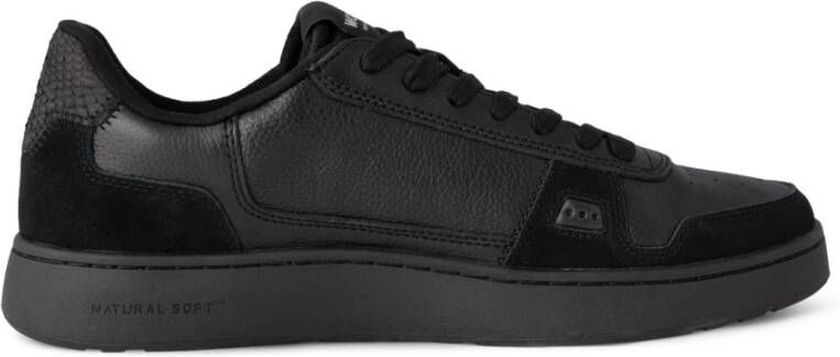 Woden Halfdan Herensneaker met Natural Soft Technology Black Heren