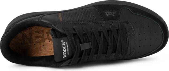 Woden Halfdan Herensneaker met Natural Soft Technology Black Heren