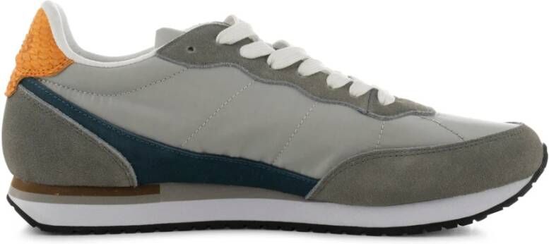 Woden Jansen retro sneaker textiel Grijs Heren