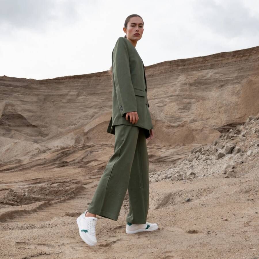 Woden Klassieke Bjork Mix Sneaker White Dames
