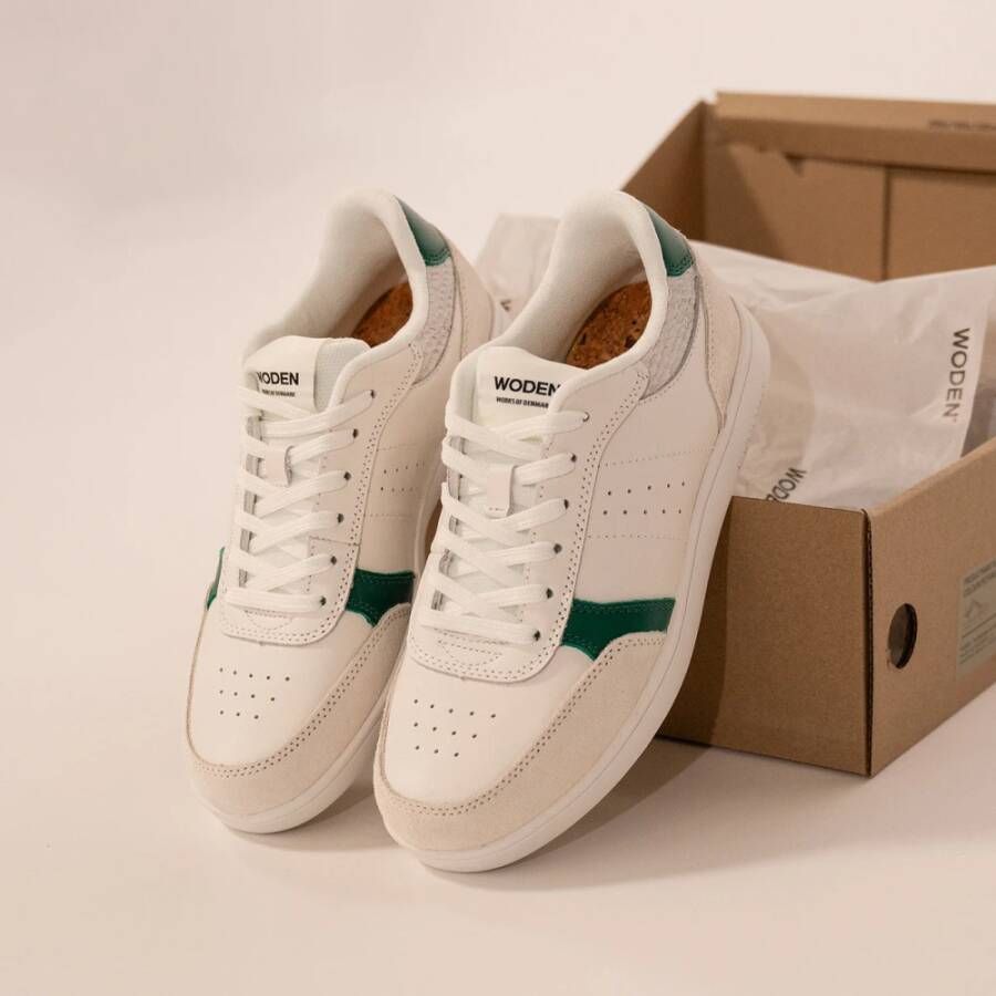 Woden Klassieke Bjork Mix Sneaker White Dames