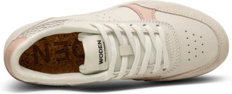 Woden Klassieke witte Bjork Mix sneakers Beige Dames