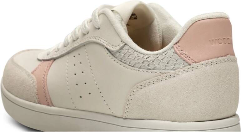 Woden Klassieke witte Bjork Mix sneakers Beige Dames