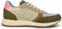 Woden Kleur-geblokkeerde leren sneakers met kurkzool Multicolor Dames - Thumbnail 16