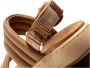 Woden Stijlvolle leren platte sandalen Brown Dames - Thumbnail 8
