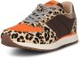Woden Leopard Tijger Koeienhaar Slimme Modus Sneakers Brown Dames - Thumbnail 7