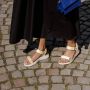 Woden Stijlvolle en comfortabele Line Flat Sandalen Yellow Dames - Thumbnail 9