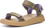 Woden Stijlvolle en comfortabele Line sandaal met verstelbare bandjes en leren details Purple Dames - Thumbnail 4