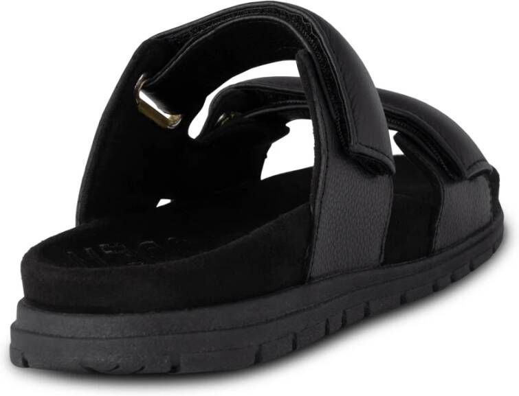 Woden Lisa Leather Sandalen Black Dames