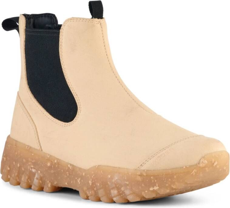 Woden Magda Track Boot Beige Dames