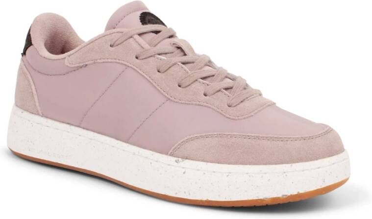 Woden May Sneaker met Visleer Details Pink Dames