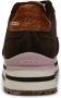 Woden Leren Plateau Sneaker met Visleer Details Brown Dames - Thumbnail 6