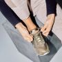 Woden Nora III metallic nylon sneakers Groen Dames - Thumbnail 5