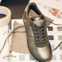 Woden Nora III metallic nylon sneakers Groen Dames - Thumbnail 6