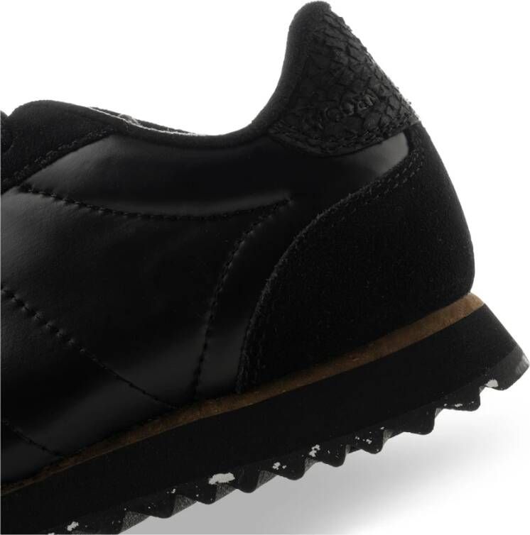Woden Nora III Metallic Nylon Zwart Dames