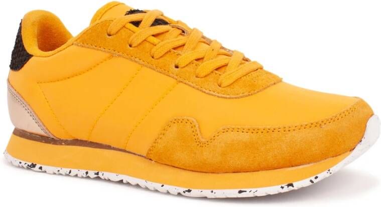 Woden Nora III Sneakers Modern Ontwerp met Gerecyclede Materialen Yellow Dames