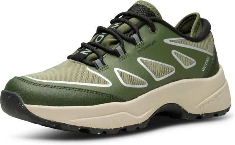 Woden Ophelia Waterdichte Sneaker Green Dames