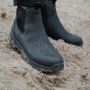 Woden Waterdichte reflecterende laarzen met track zool Black Heren - Thumbnail 3