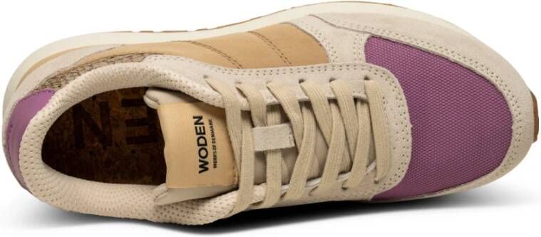 Woden Ronja Color-Blocked Leren Sneakers Multicolor Dames