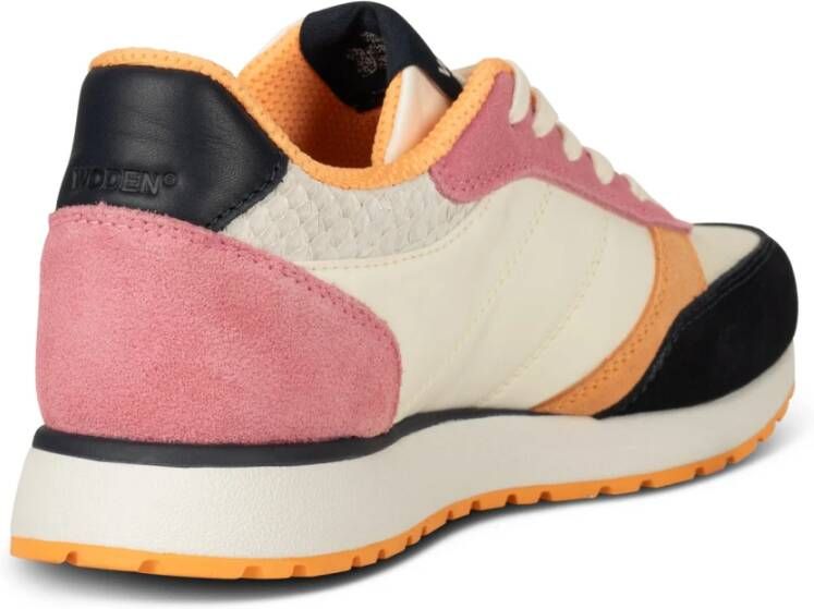 Woden Ronja Color-Blocked Leren Sneakers Multicolor Dames