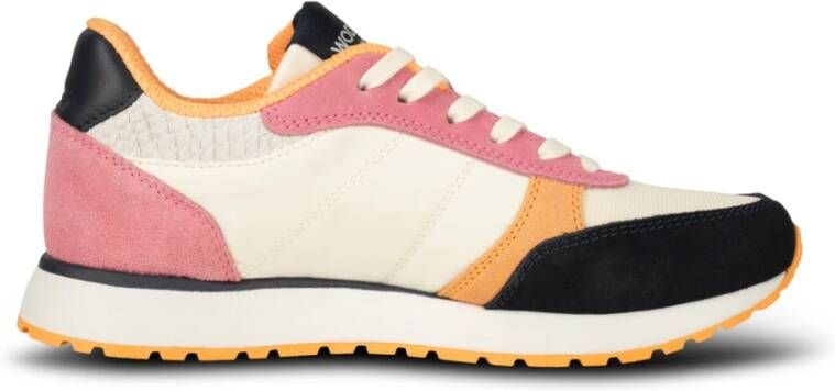 Woden Ronja Color-Blocked Leren Sneakers Multicolor Dames