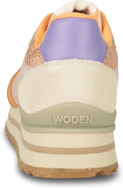 Woden Ronja Plateau Sneaker met Color-Blocked Details Multicolor Dames