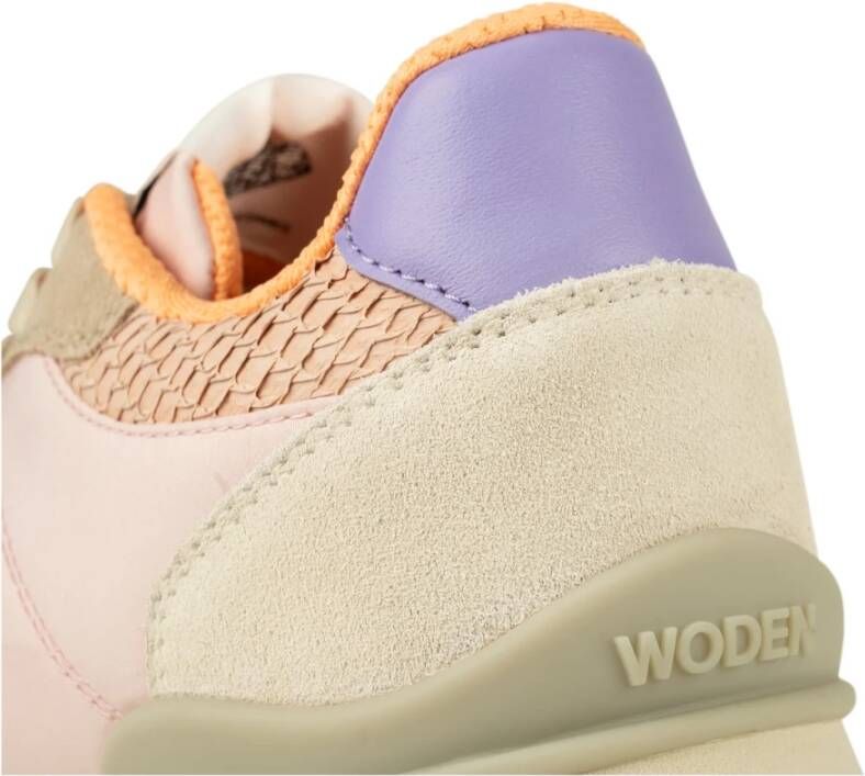 Woden Ronja Plateau Sneaker met Color-Blocked Details Multicolor Dames