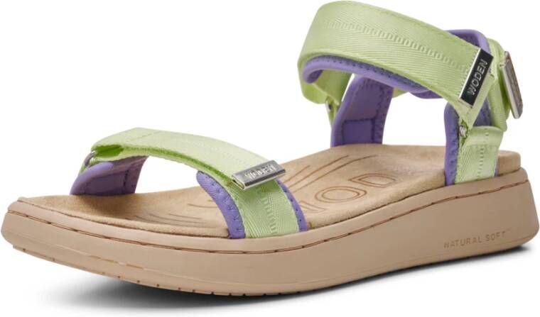 Woden Sandals Groen Dames