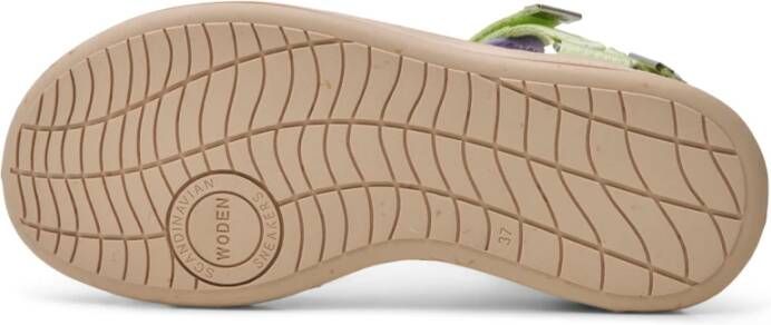 Woden Sandals Groen Dames