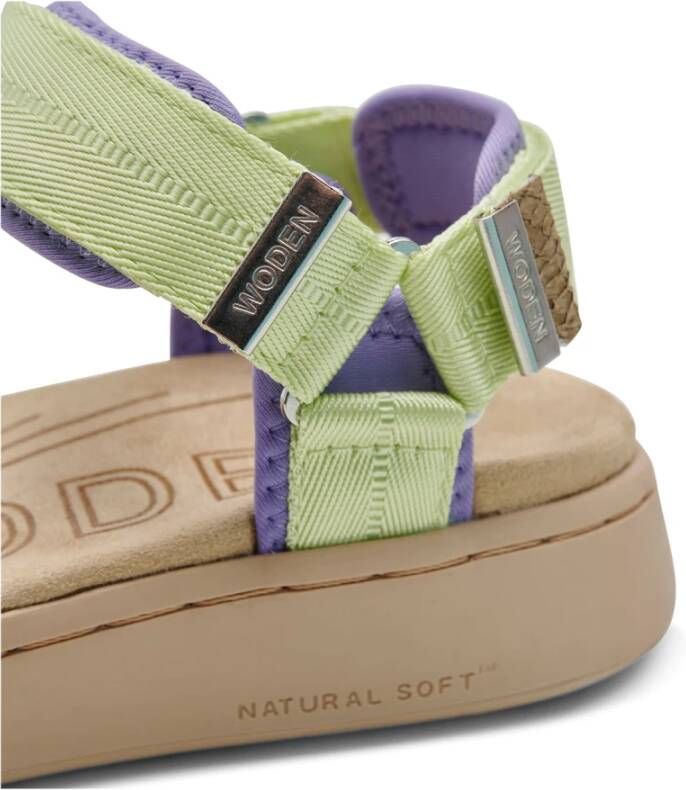 Woden Sandals Groen Dames