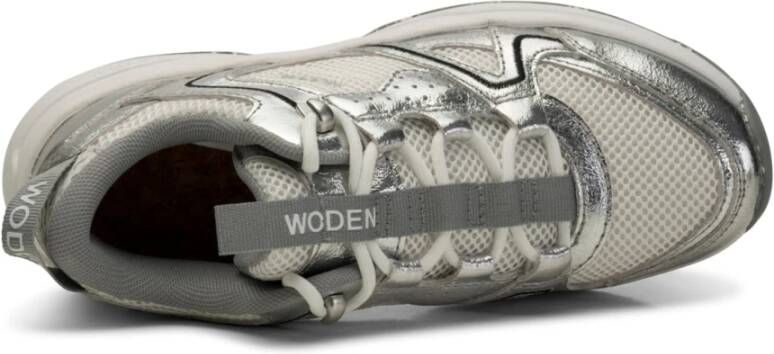 Woden Sif Metallic Grijs Dames