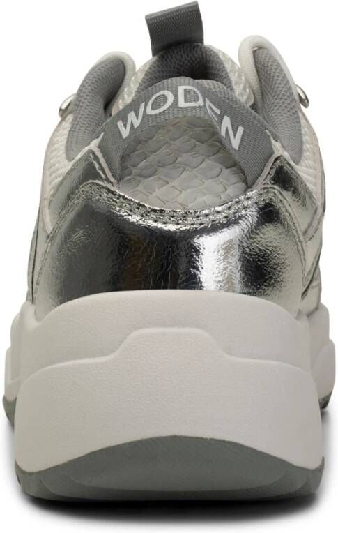 Woden Sif Metallic Grijs Dames