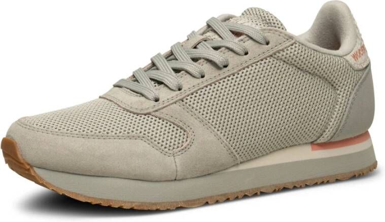 Woden Sneakers met dieren geïnspireerd design en visleren details Gray Dames