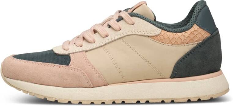 Woden Sneakers met Innovatief Design en Coole Kleurdetails Beige Dames