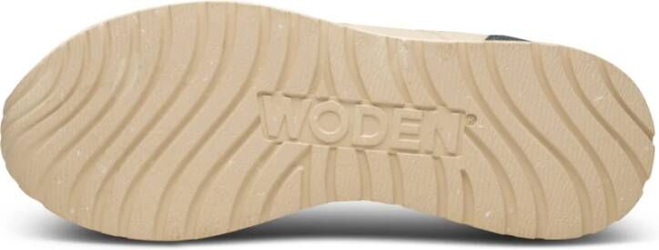 Woden Sneakers met Innovatief Design en Coole Kleurdetails Beige Dames