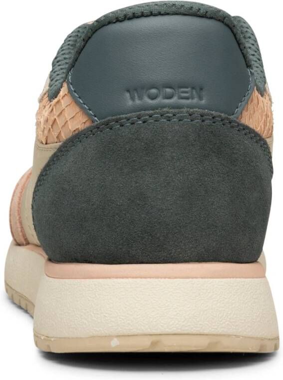 Woden Sneakers met Innovatief Design en Coole Kleurdetails Beige Dames