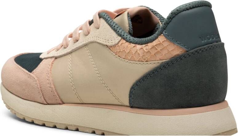 Woden Sneakers met Innovatief Design en Coole Kleurdetails Beige Dames