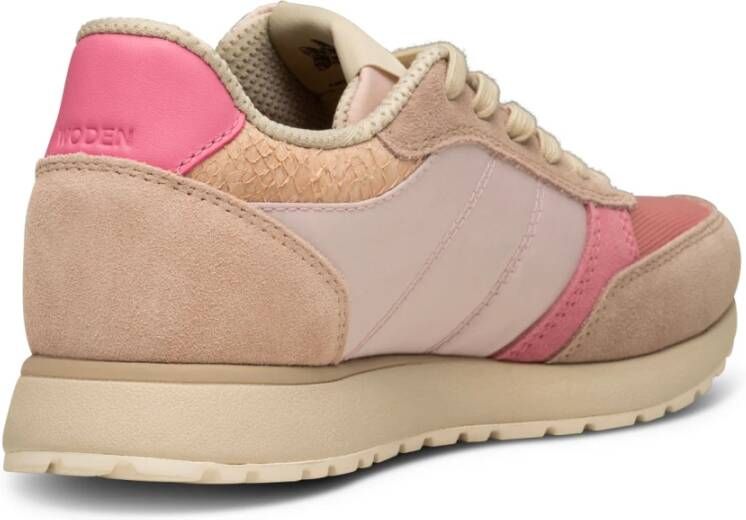 Woden Sneakers met Innovatief Design en Coole Kleurdetails Pink Dames