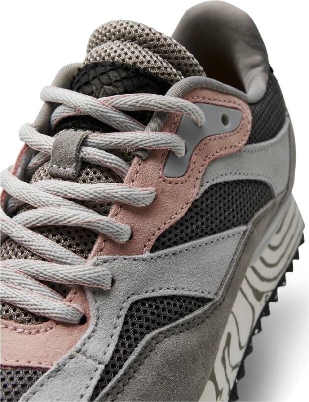 Woden Trendy Marmeren Sneakers voor Dames Gray Dames
