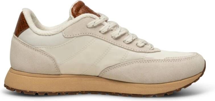 Woden Vintage Sneaker Collectie Beige Dames