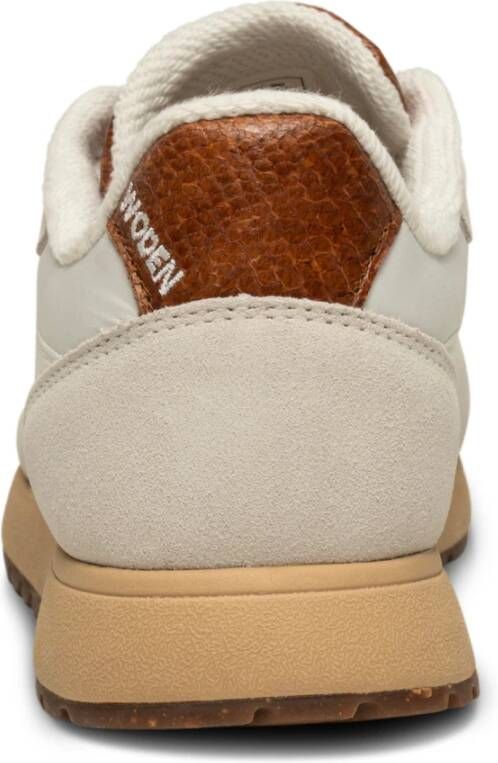 Woden Vintage Sneaker Collectie Beige Dames