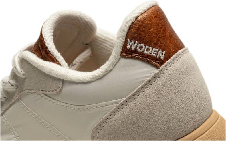 Woden Vintage Sneaker Collectie Beige Dames