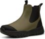 Woden Warm Waterdichte Rubberlaarzen met Unieke Visschubben Details Green Dames - Thumbnail 3
