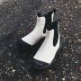Woden Magda Track Waterproof Chelsea boots Enkellaarsjes Dames Beige - Thumbnail 14