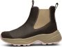 Woden Waterdichte rubberen laarzen met visschubben details Brown Dames - Thumbnail 4