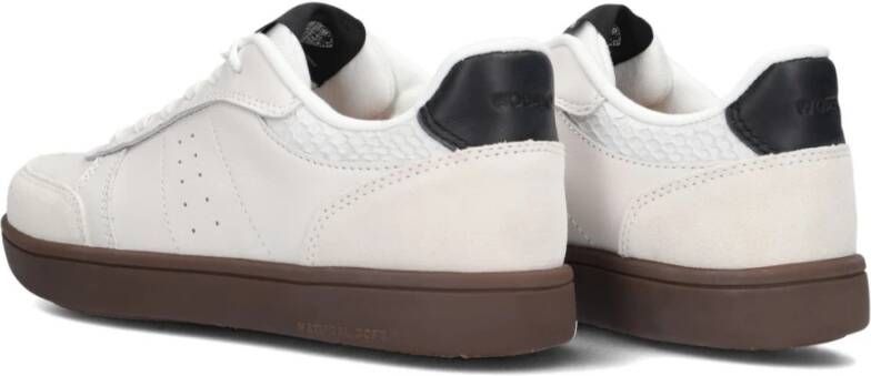 Woden Witte Leren Sneakers Bjork Mix White Dames