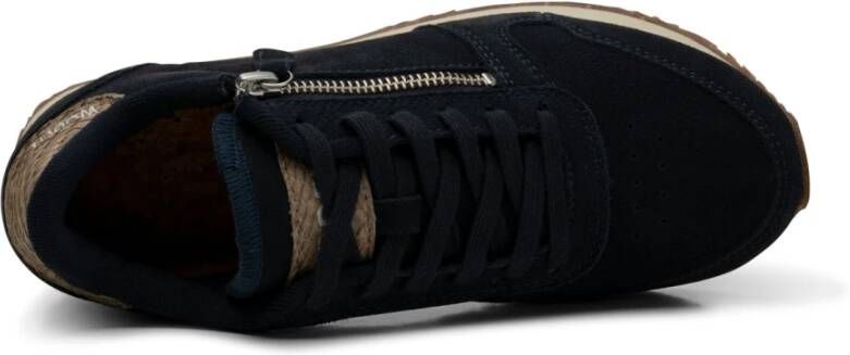 Woden Ydun Suede Zipper Blauw Dames